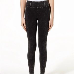 Aritzia dark acid wash leggings